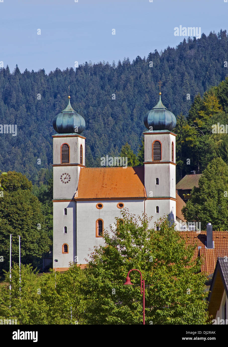 Church St. Cyriak Bad-Rippoldsau-Schapbach Stock Photo