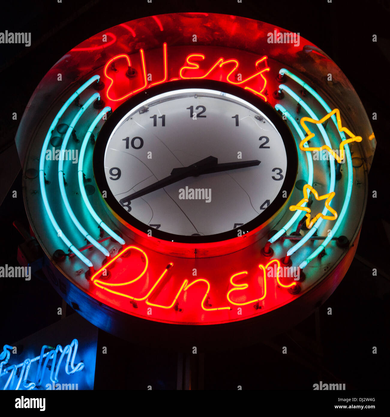 Ellens stardust diner sign hi-res stock photography and images - Alamy