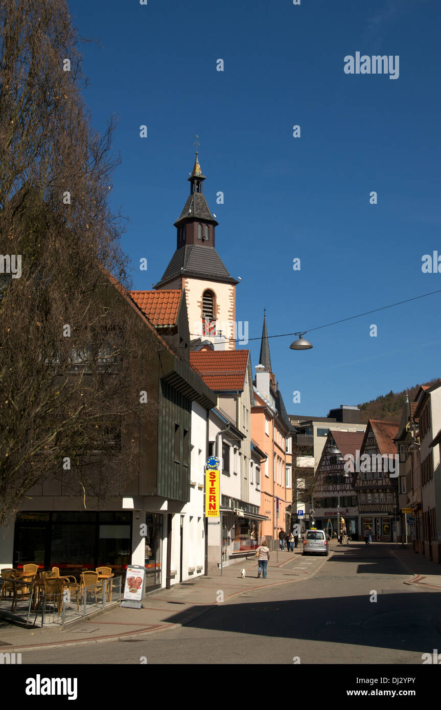 Nagold town in Germany Stock Photo