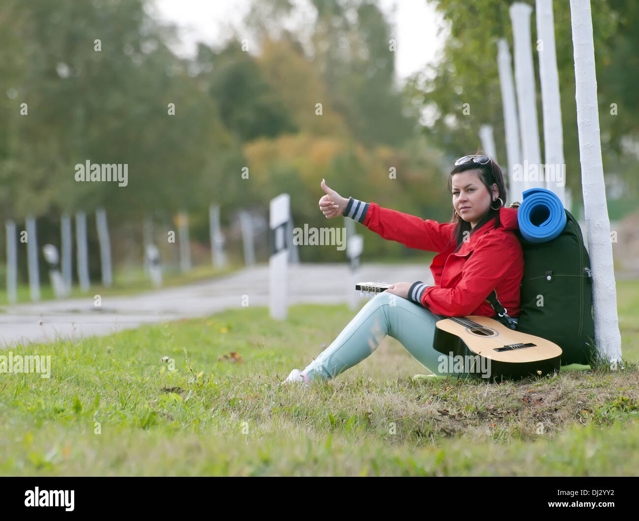 Hitchhiker thumb hires stock photography and images Alamy