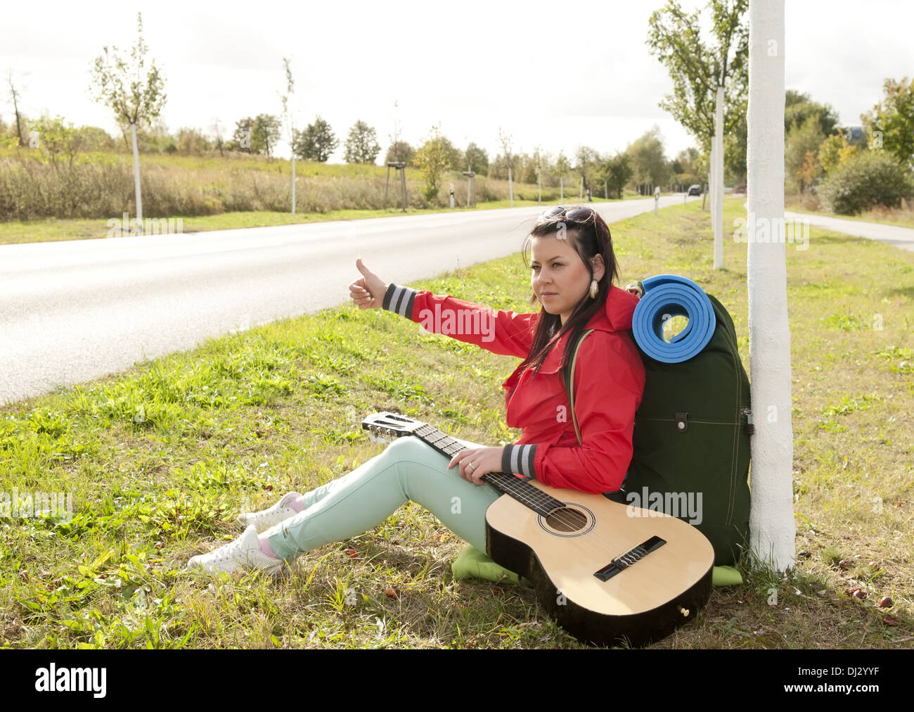 Hitchhiker thumb hires stock photography and images Alamy