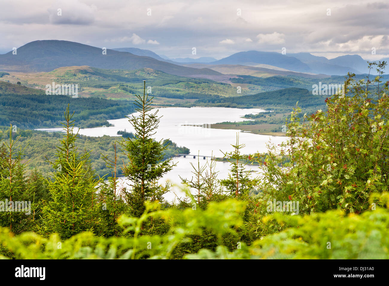 View of Loch Garry in Glen Garry; Inverness-shire;Scotland Stock Photo