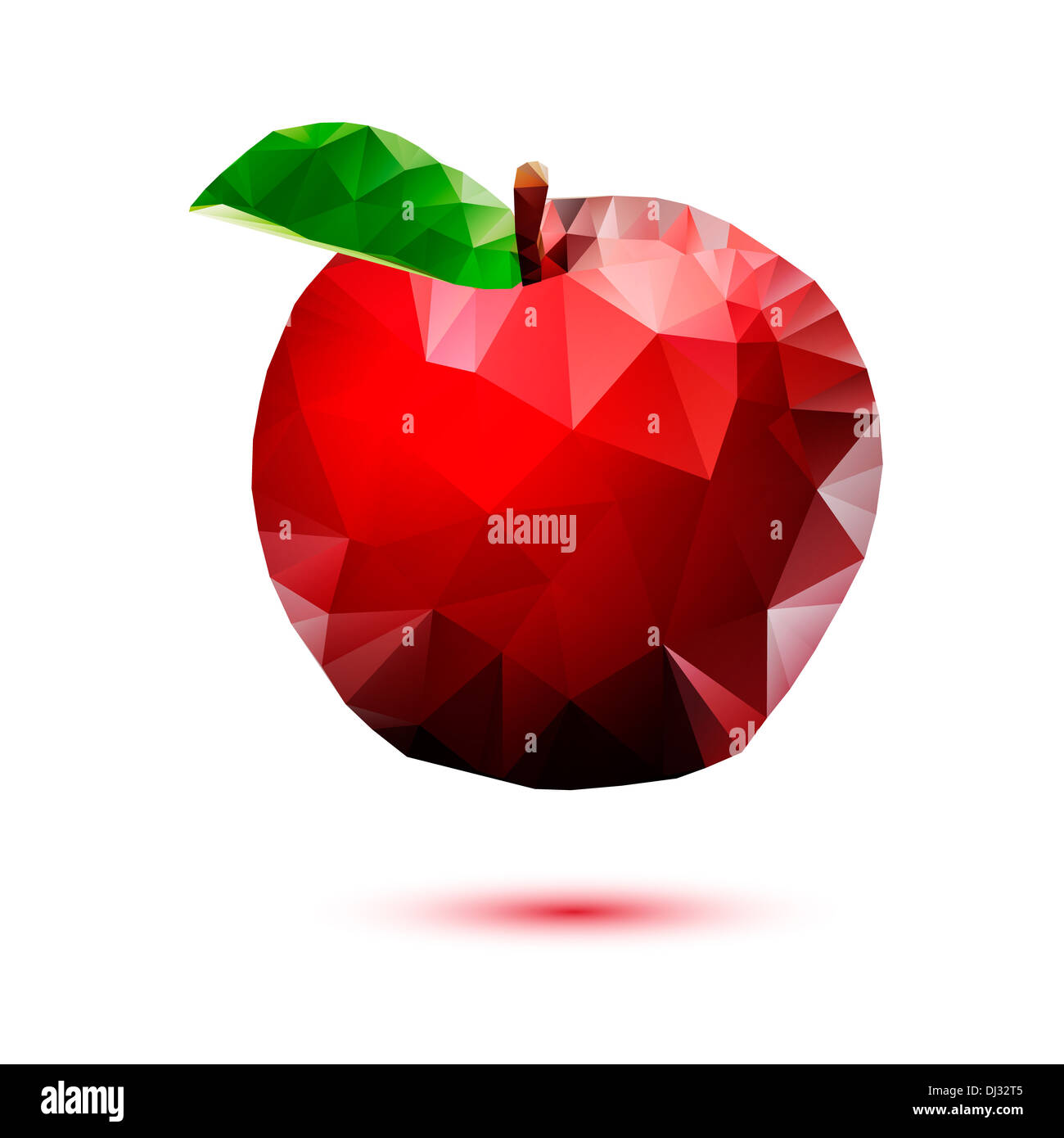 Apple abstract isolated on a white backgrounds Stock Photo - Alamy
