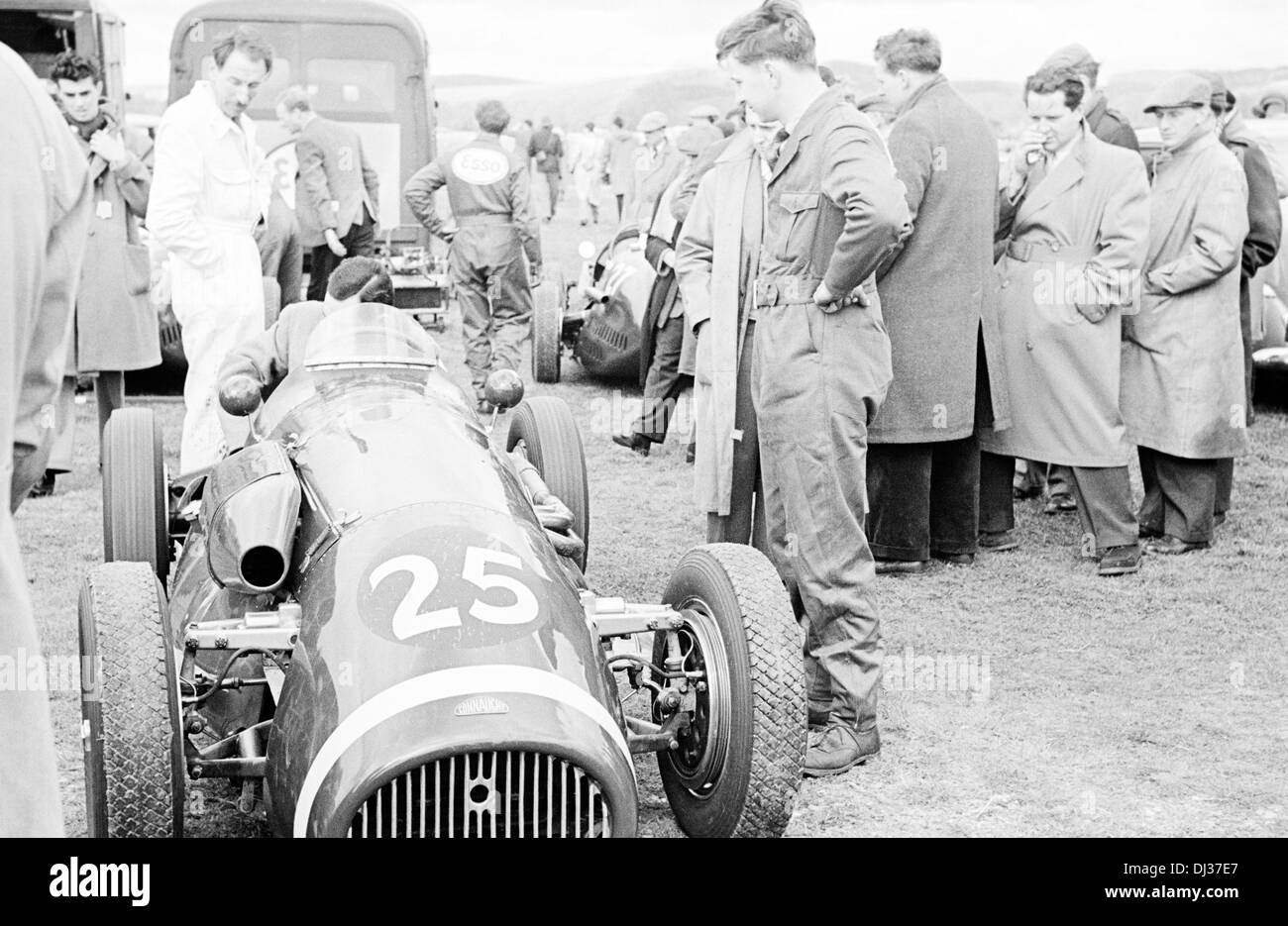 Kenneth McAlpine's Connaught A-Type F2 car finished 4th in the V Lavant Cup Goodwood, England 6 April 1953. Stock Photo