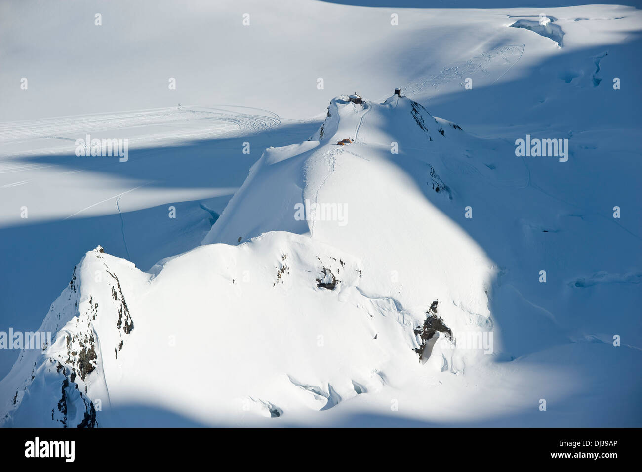 Aerial View Of The Don Sheldon Mountain House, Ruth Glacier