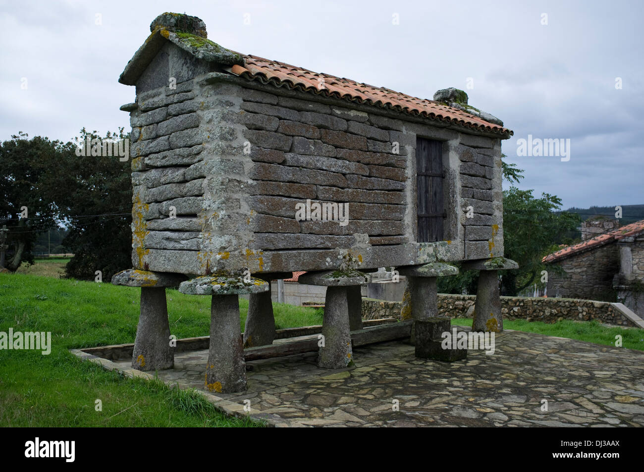 Horreo or granary in Galicia, Spain. barn Stock Photo Alamy