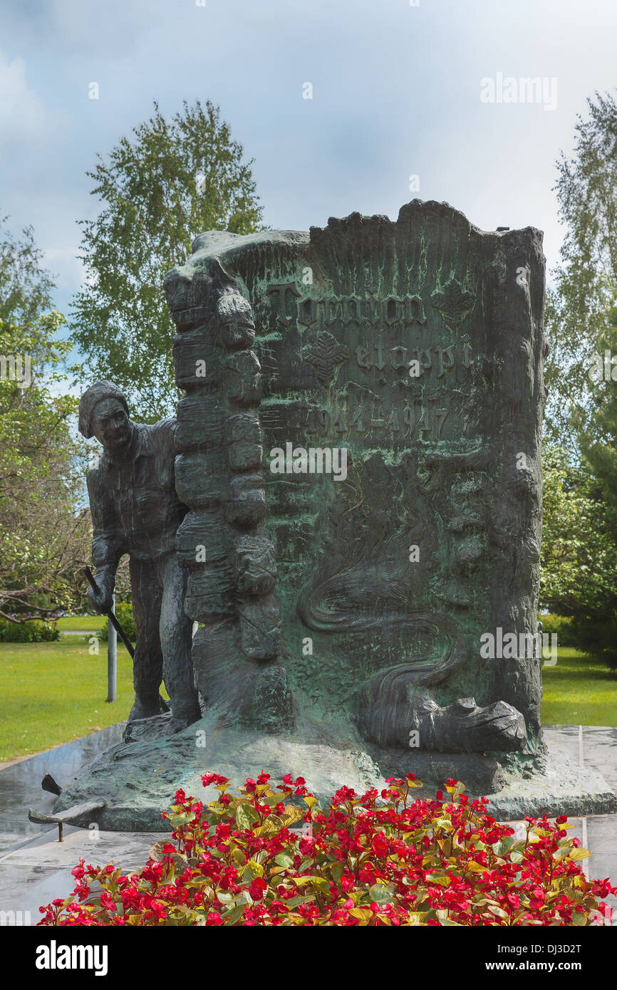 Jaeger Monument in Tornio, Finnish Lapland Stock Photo Alamy