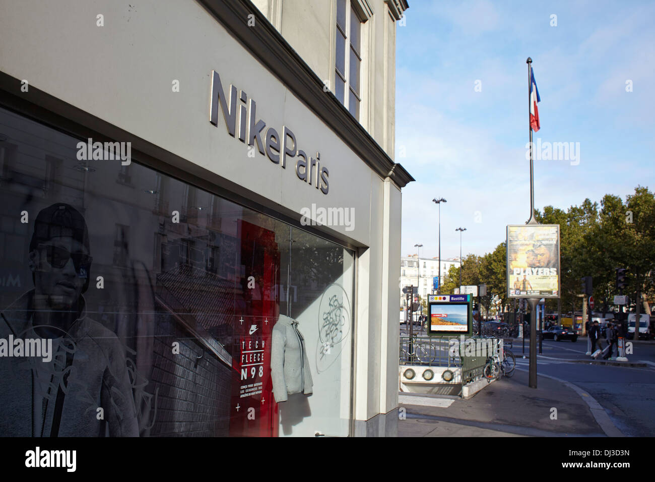 Nike shop in Bastille, Paris Stock Photo - Alamy