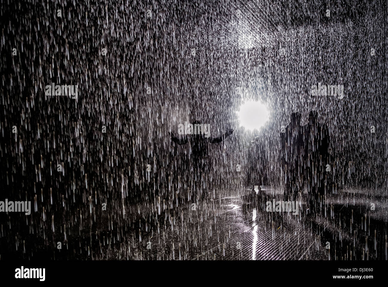Rain Room Barbican Stock Photos Rain Room Barbican Stock