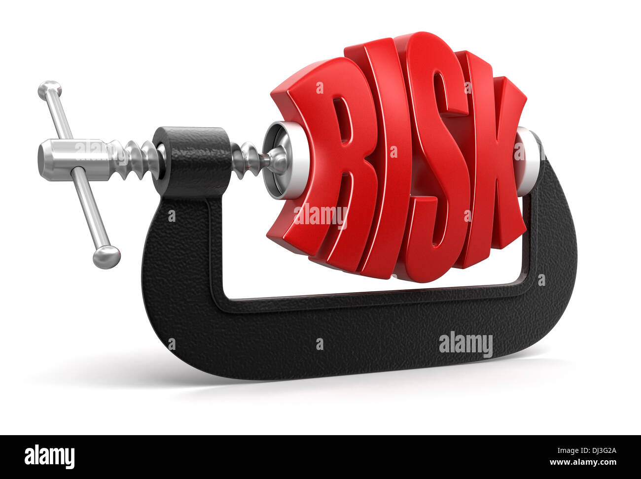 Clamps Risks risk in clamp (clipping path included Stock Photo - Alamy