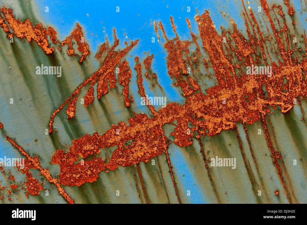 Rust and flaky paint Stock Photo