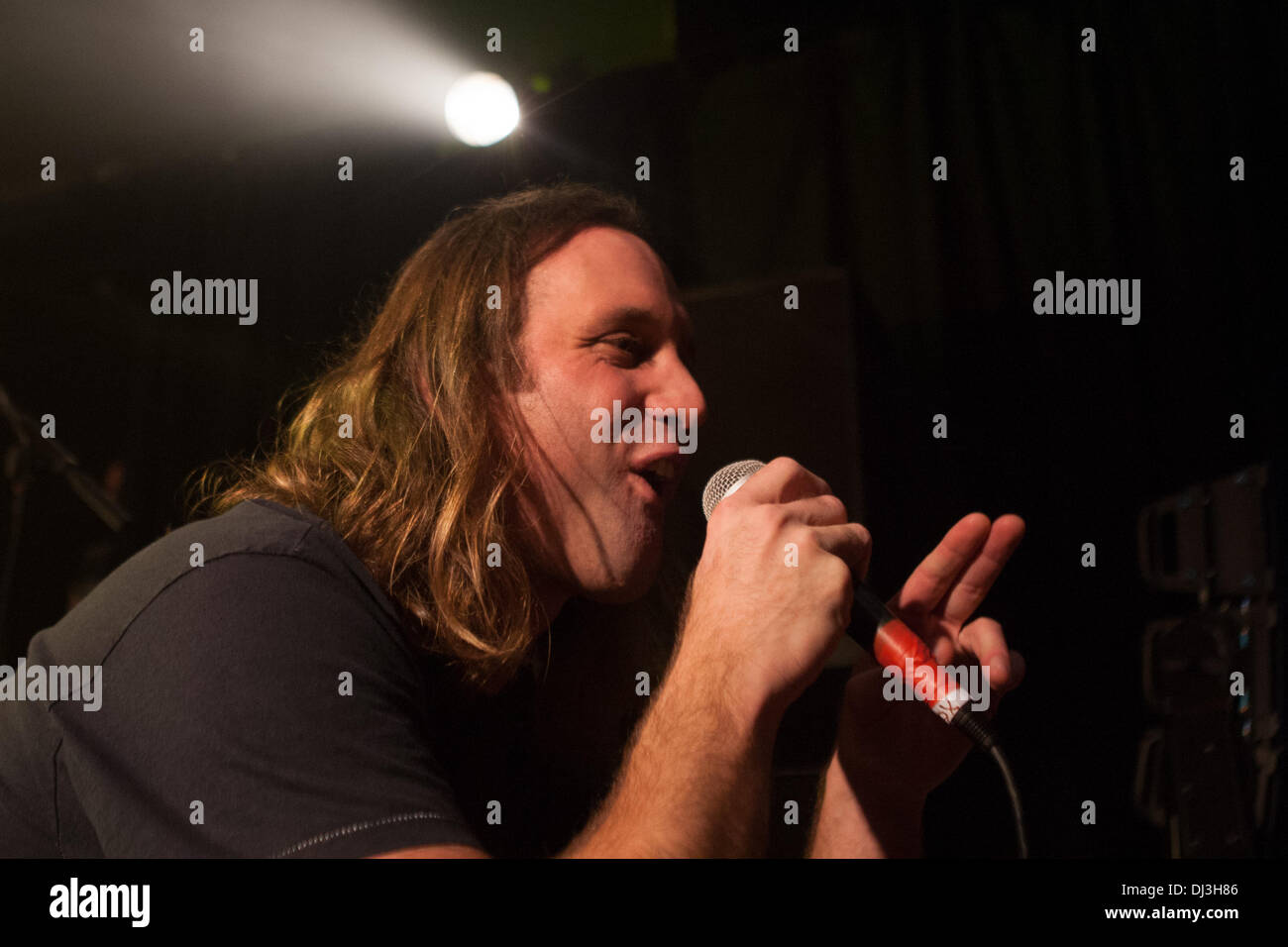 London, UK. 20th November 2013. Gary Stringer, Reef vocalist, performing at one-off KOKO show as part of their 20th Anniversary Tour. London, UK 20th November 2013. Credit:  martyn wheatley/Alamy Live News Stock Photo