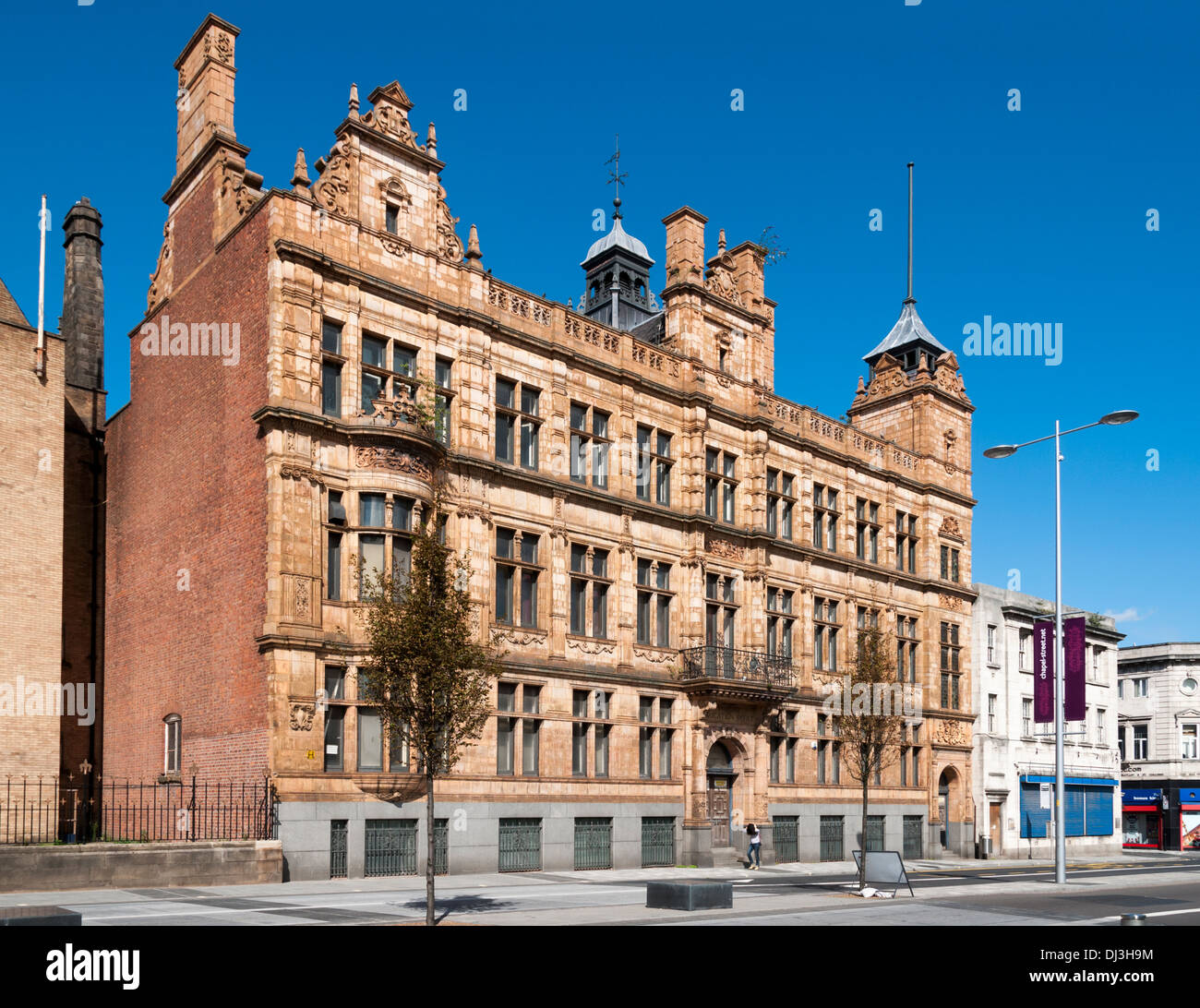 Former Salford education offices building, Chapel Street, Salford, Manchester, England, UK.  Woodhouse and Willoughby 1895. Stock Photo