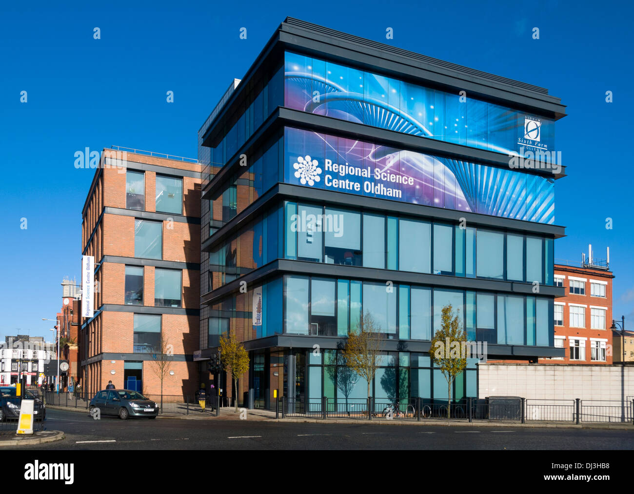 Regional Science Centre building, Chaucer Street, Oldham, Greater Manchester, England, UK Stock Photo