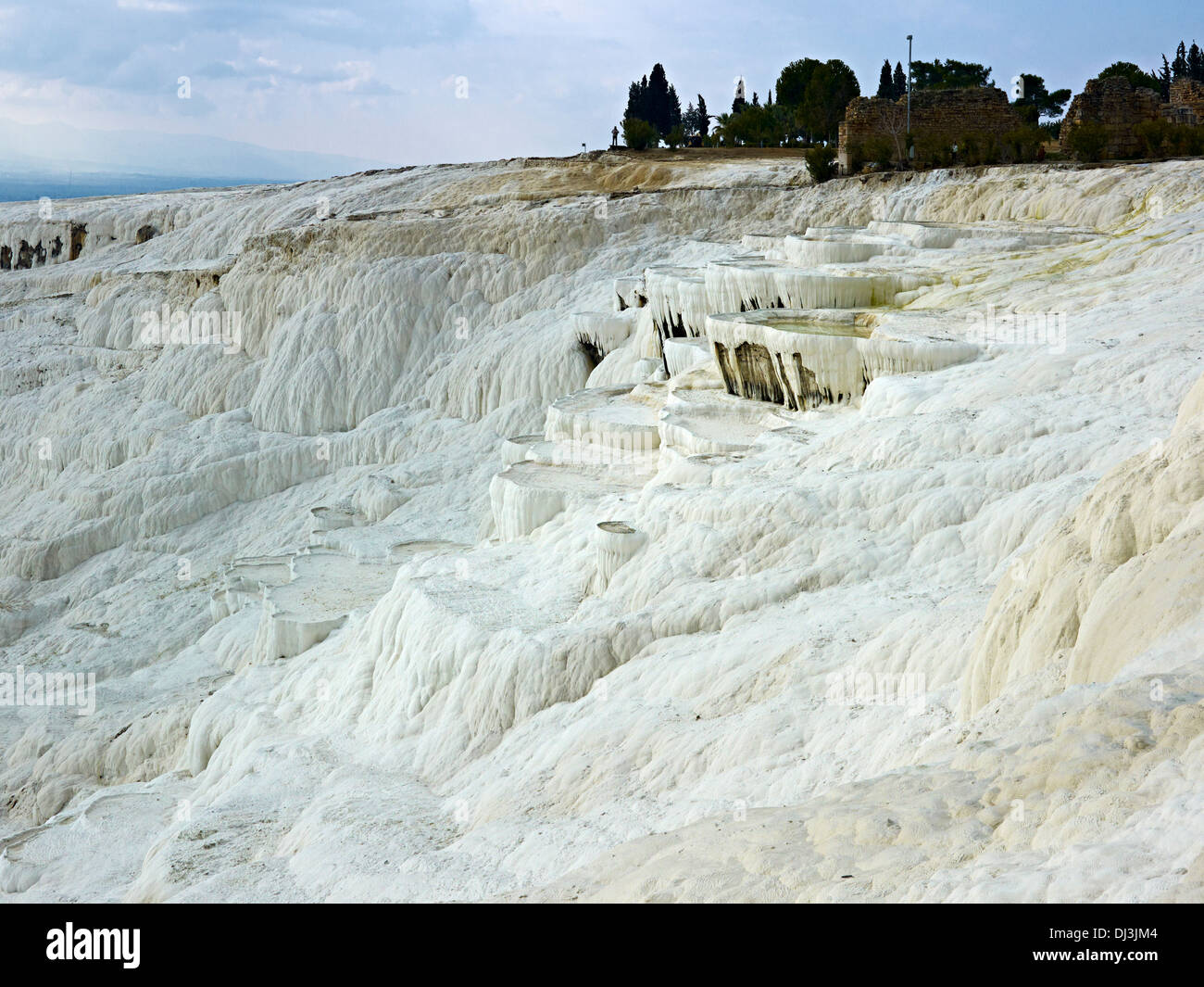 Travertine Terrace, Pamukkale, Turkey Stock Photo - Alamy