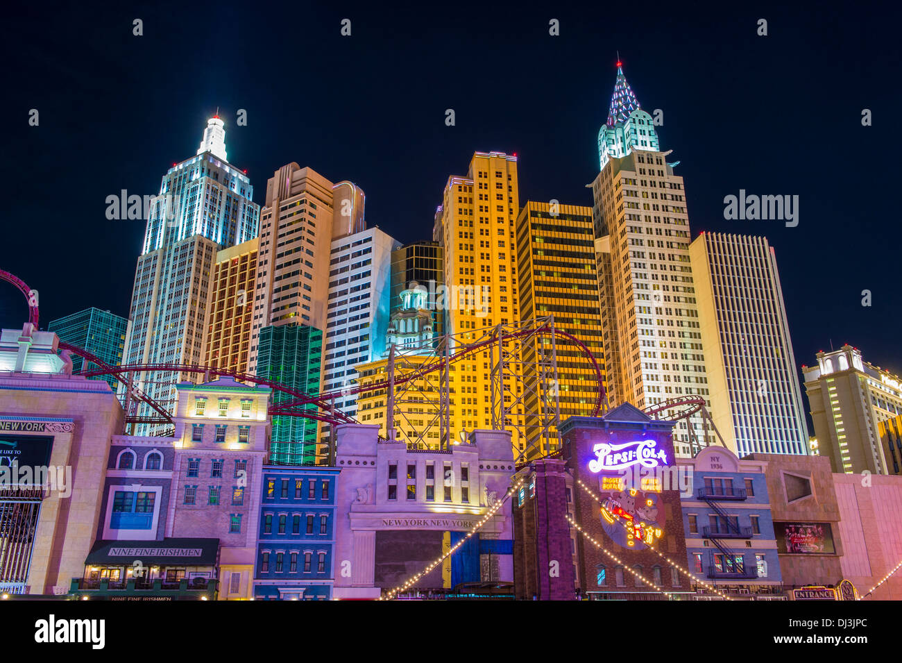 New York-New York Hotel & Casino in Las Vegas Stock Photo