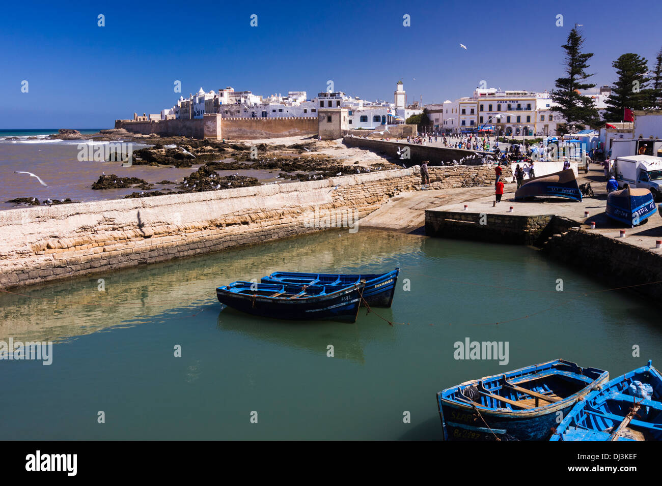 Essaouira harbor, Atlantic Morocco Stock Photo