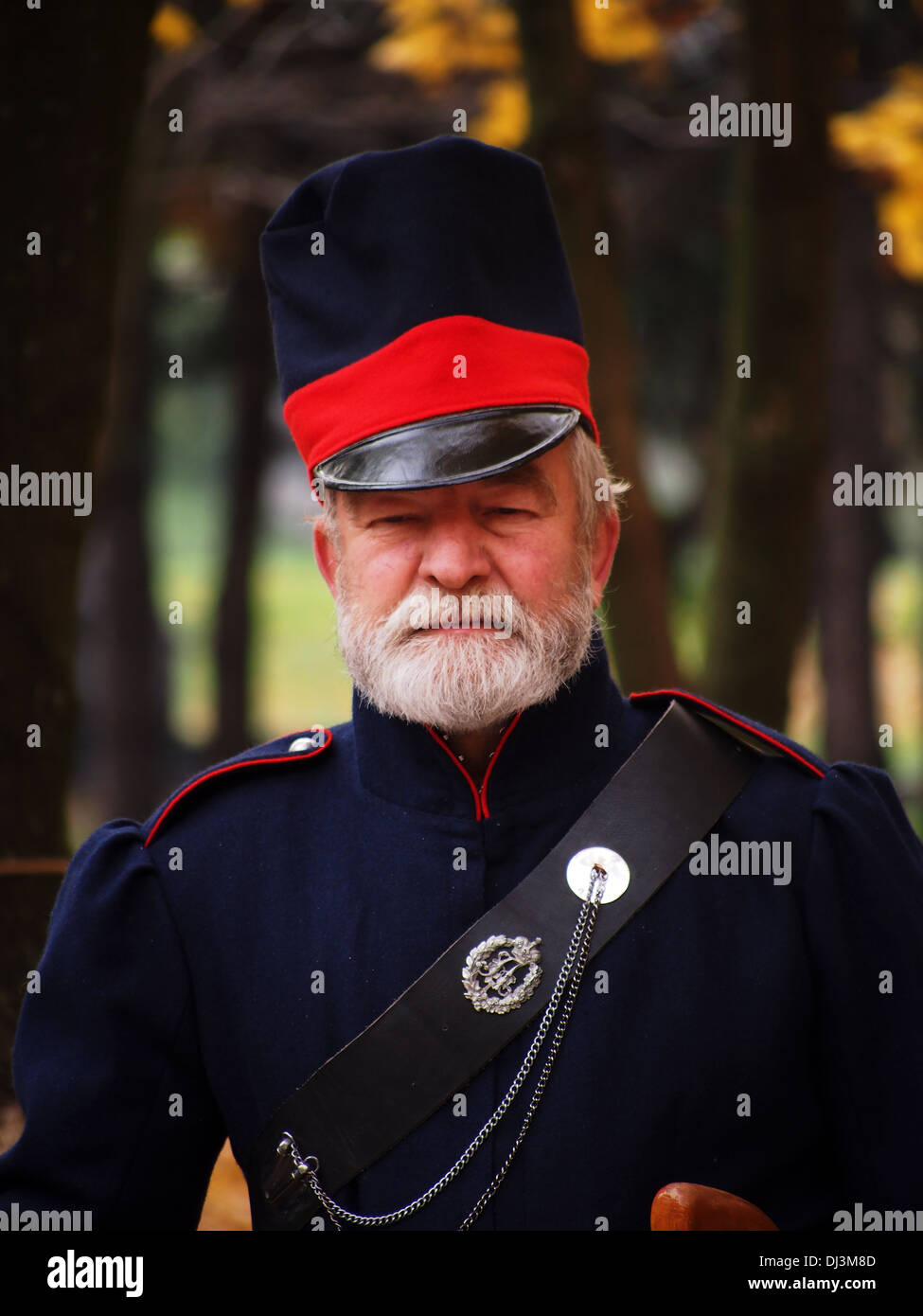 cossack in the uniform of French invasion of Russia Stock Photo