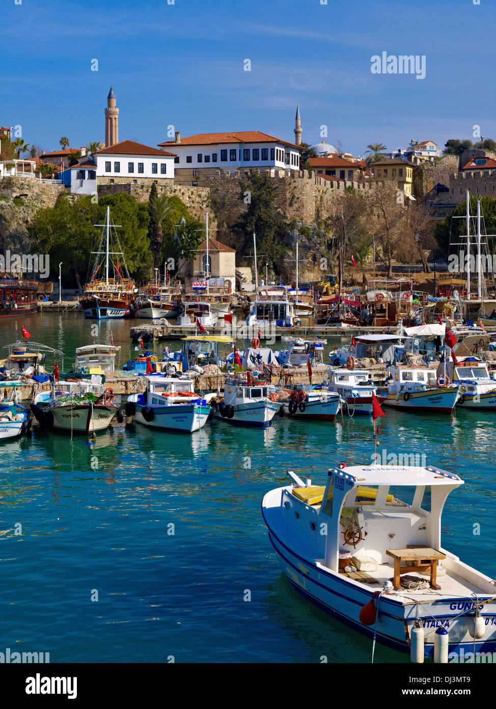 Harbor of Antalya, Turkey Stock Photo