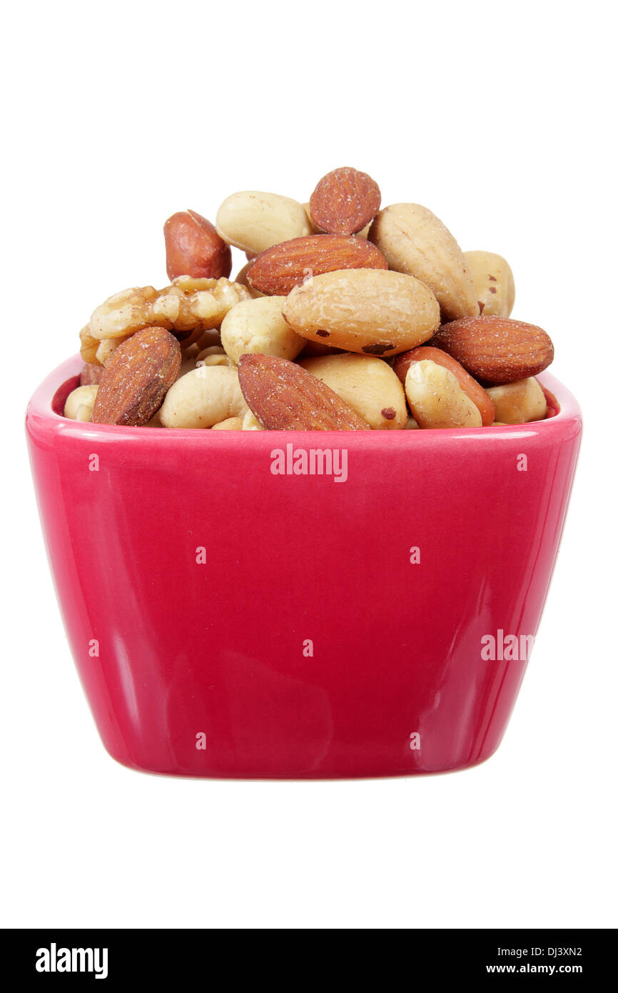 Bowl of Mixed Nuts Stock Photo