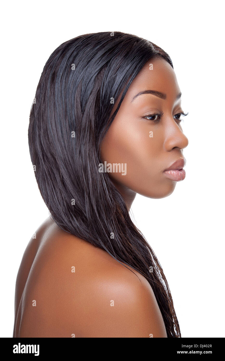 Black woman beauty skin hi-res stock photography and images - Alamy