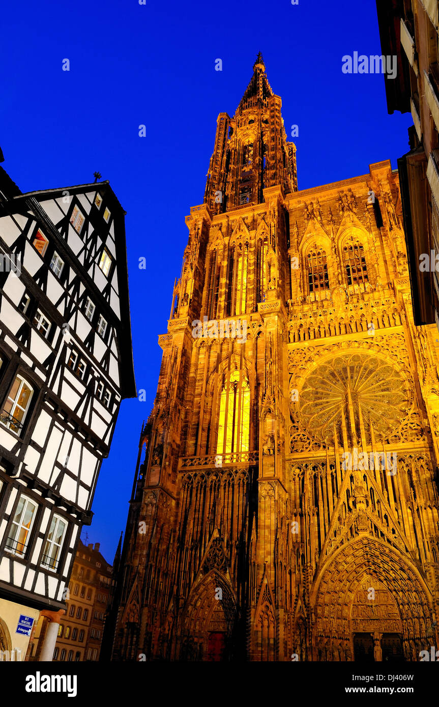 Cathedrale Notre Dame Strasbourg France Stock Photo