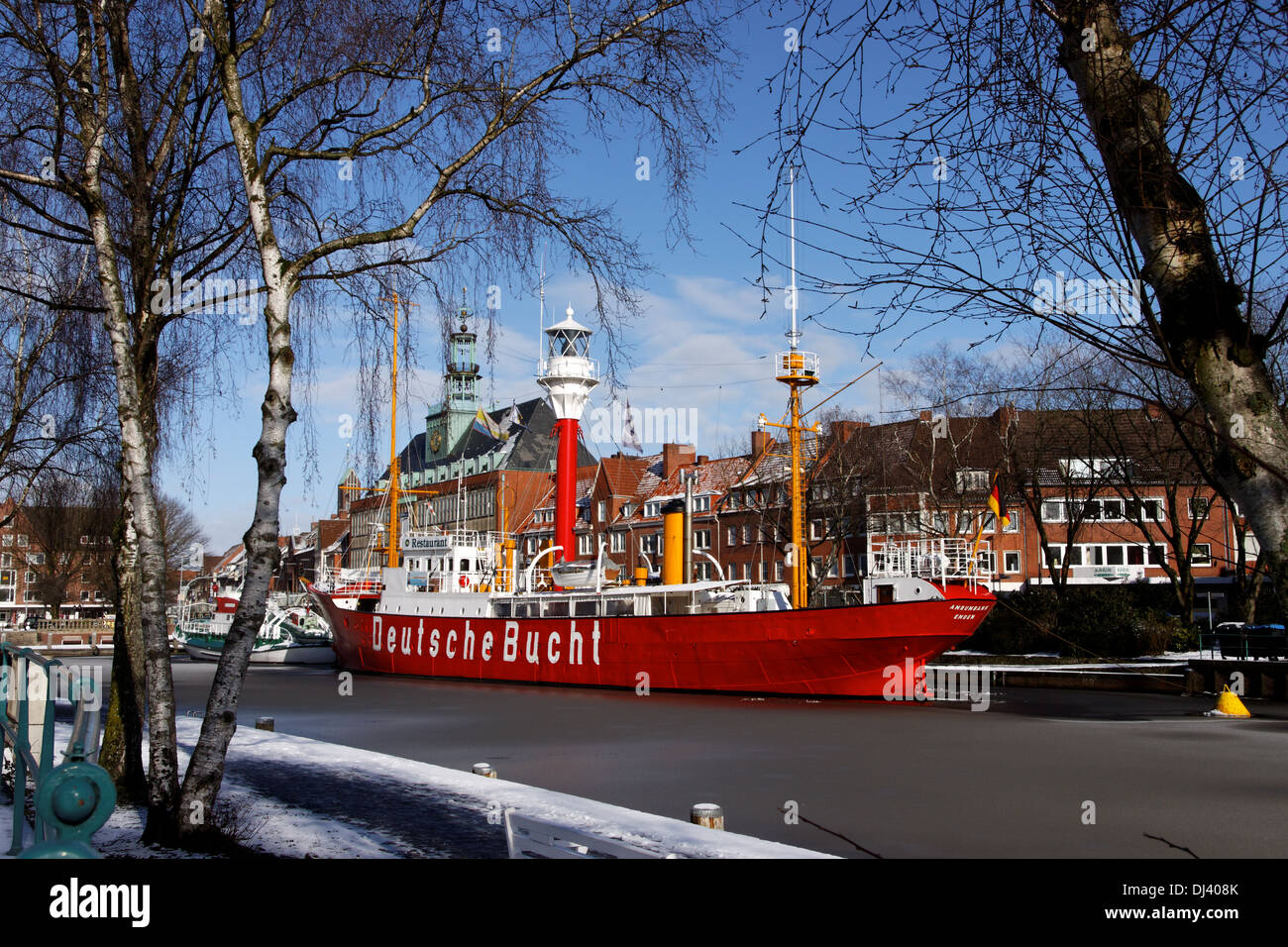 Lightship German Bight Stock Photo