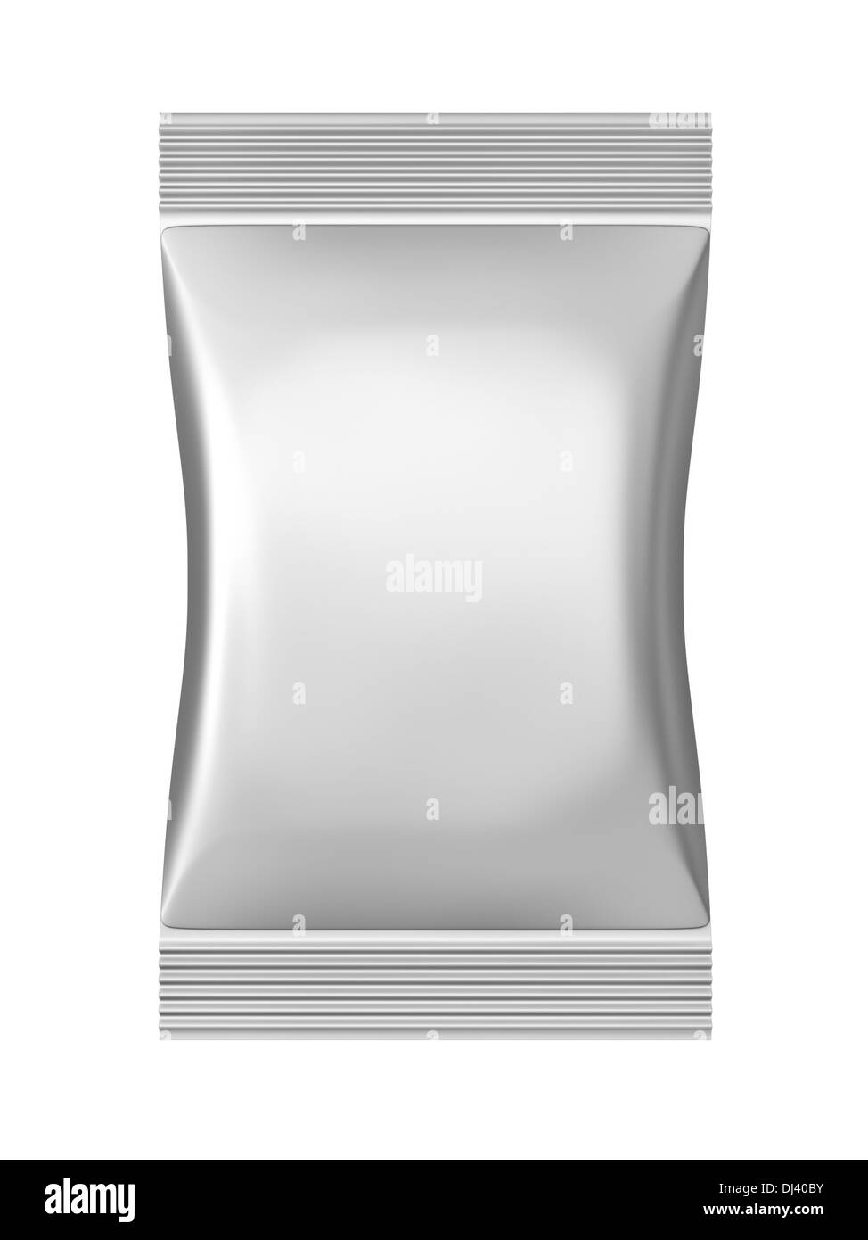 Grey sachet bag package with clipping path Stock Photo Alamy