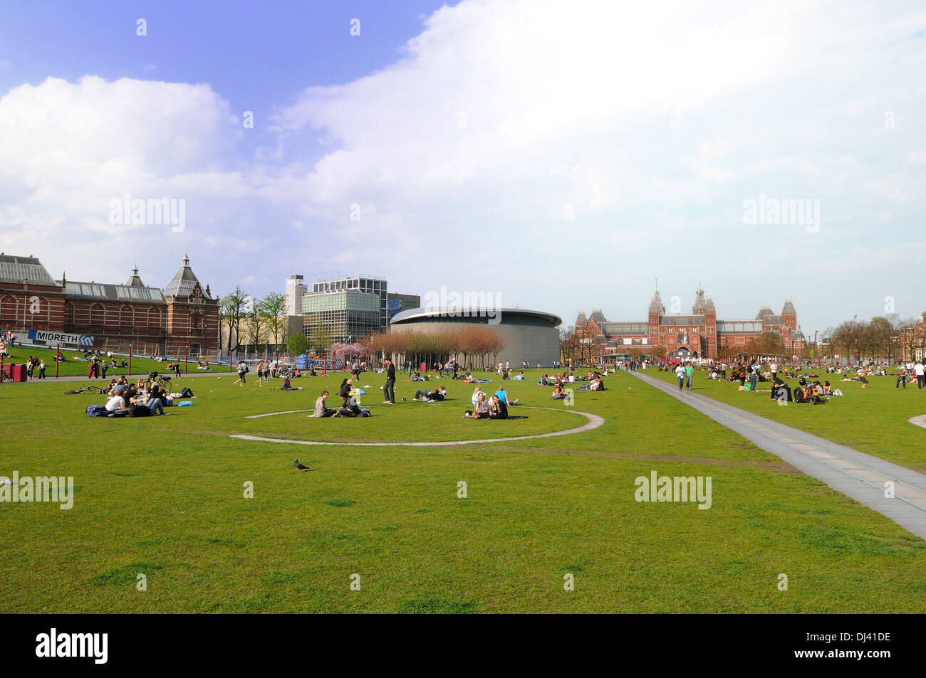 Museumplein - Amsterdam  Netherlands Stock Photo