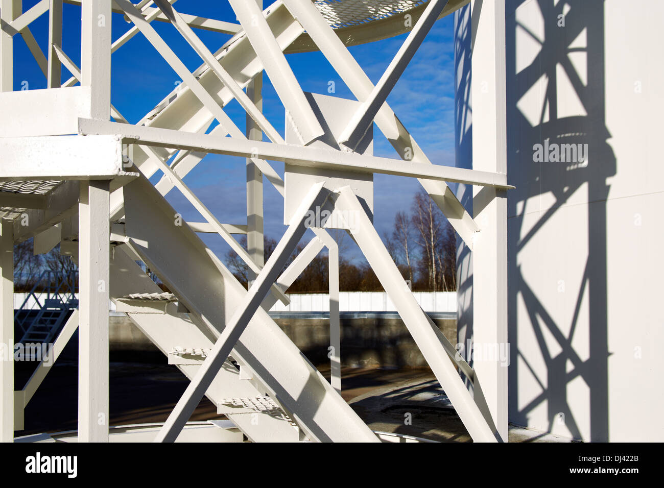 steel industrial design. ladder, process equipment Stock Photo Alamy