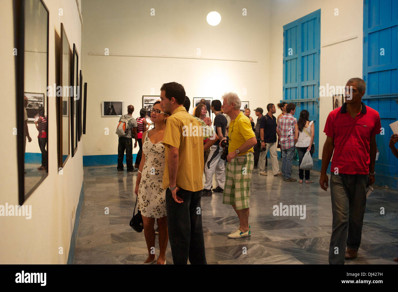 Photography exhibition, Havana, Cuba Stock Photo