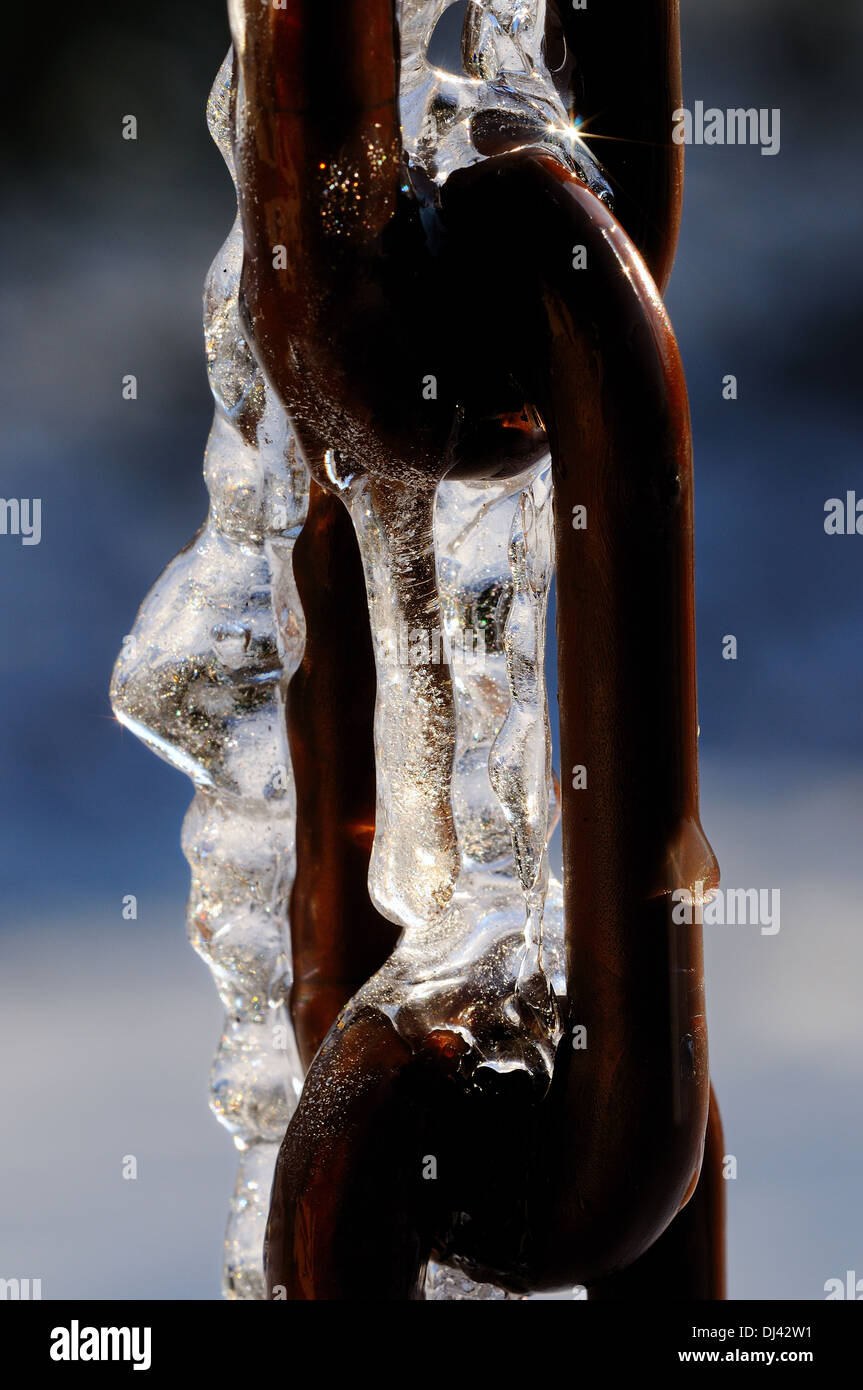 Chains of Ice Stock Photo Alamy