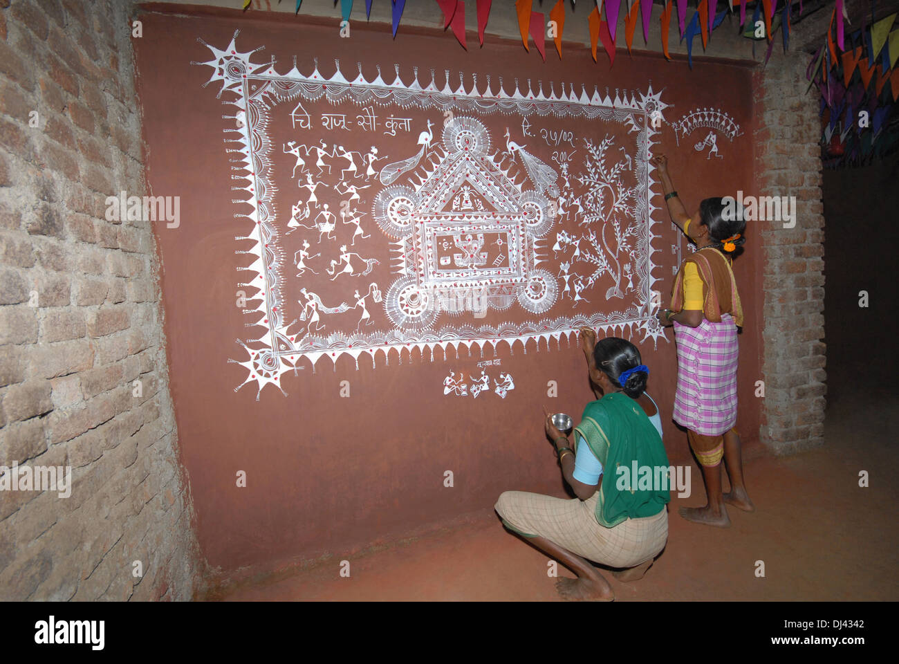 Warli Painting High Resolution Stock Photography and Images Alamy