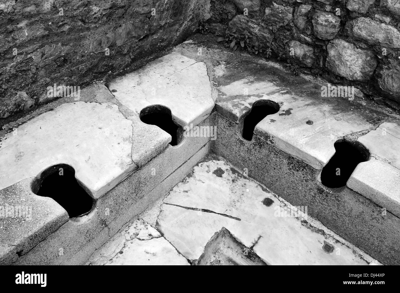 Ephesus toilets Stock Photo