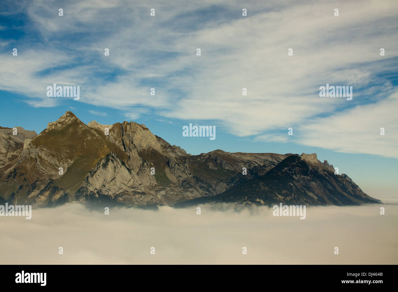 View of the ridge of the Säntis Stock Photo - Alamy