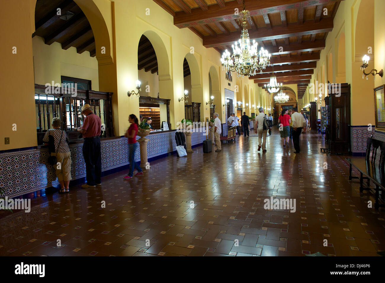 Lobby, Hotel Nacional, Havana, Cuba Stock Photo