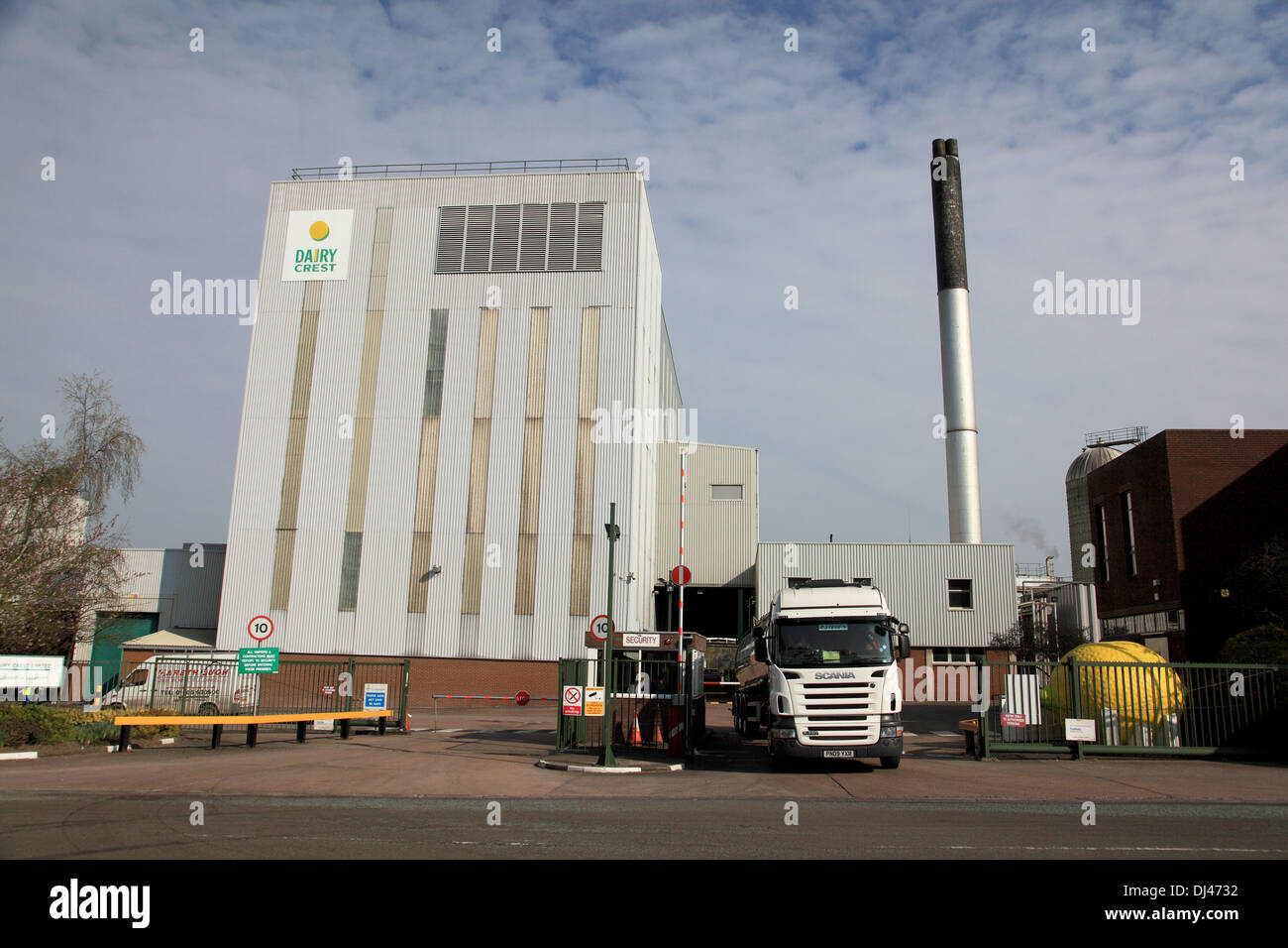 The Dairy Crest factory at Telford, Shropshire earmarked for closure Stock Photo