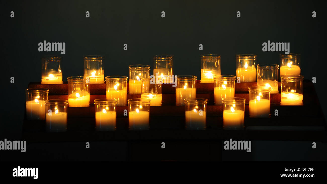 Burning Candles Stock Photo