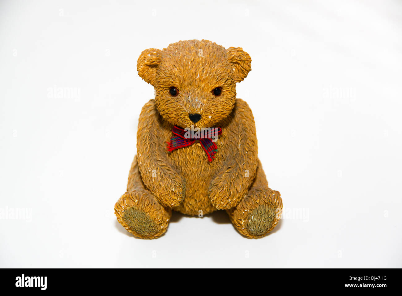 Small clay teddy bear ornament Stock Photo Alamy
