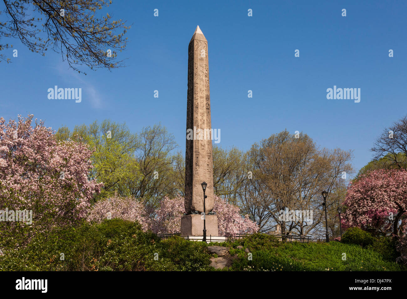 Cleopatra's Needle Obelisk, Central Park, NYC Stock Photo Alamy