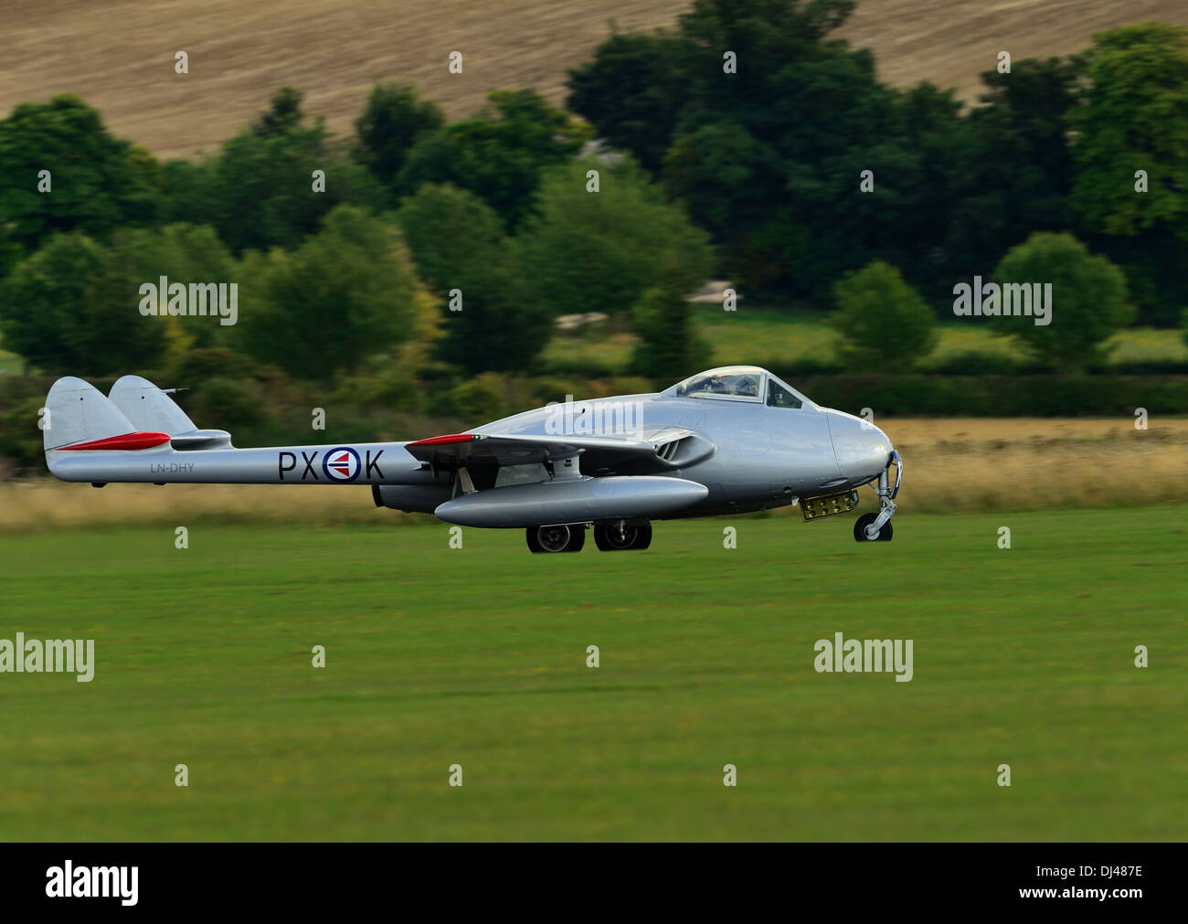 de Havilland Vampire FB.6 jet fighter bomber from the Royal Norwegian ...