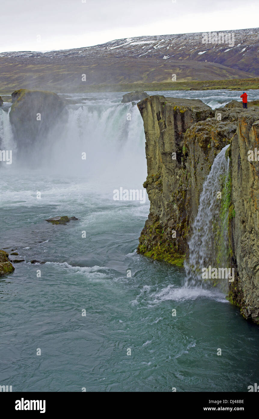 Waterfall Godafoss Stock Photo