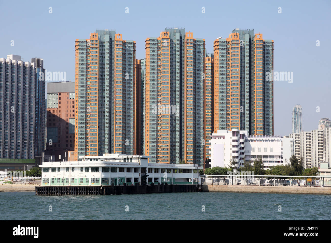 Waterfront highrise buildings in Hong Kong, China Stock Photo - Alamy