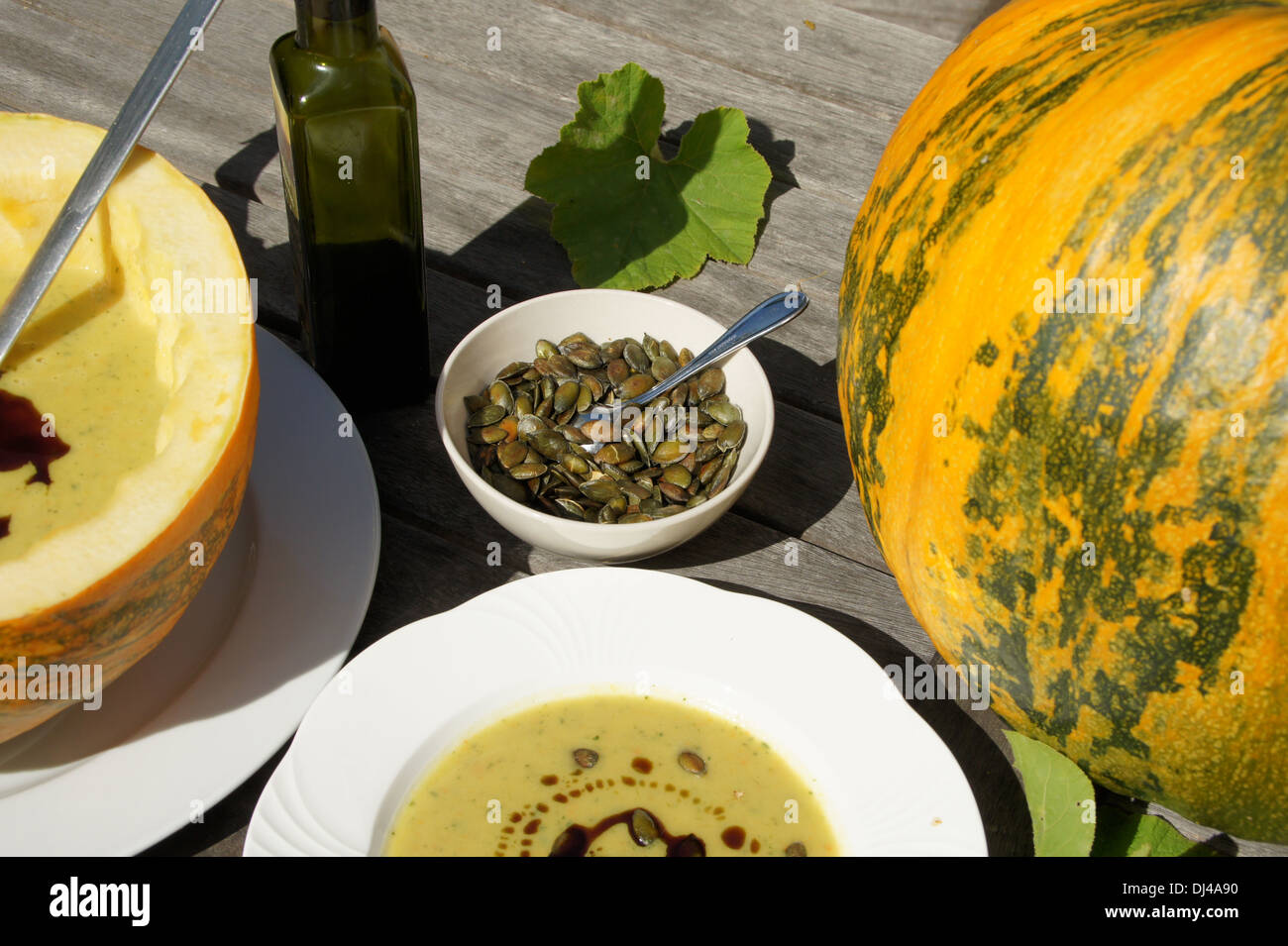 Seed Oil Pumpkin Stock Photo