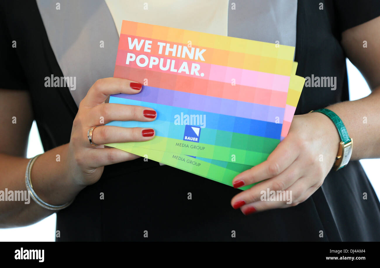 Hamburg, Germany. 20th Nov, 2013. Publisher Yvonne Bauer before the