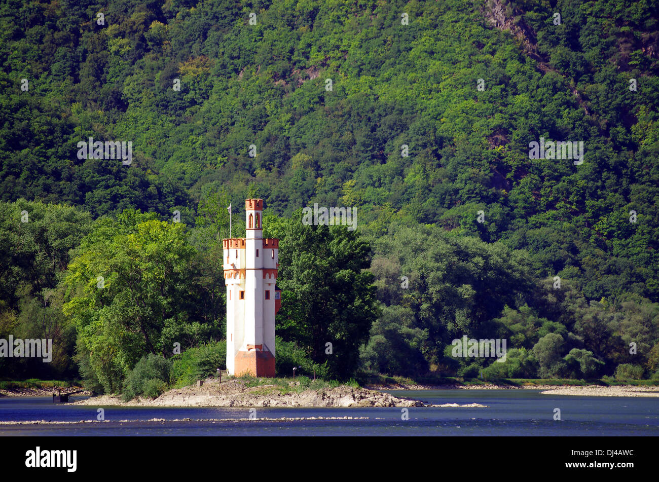 The mouse tower near Bingen Stock Photo