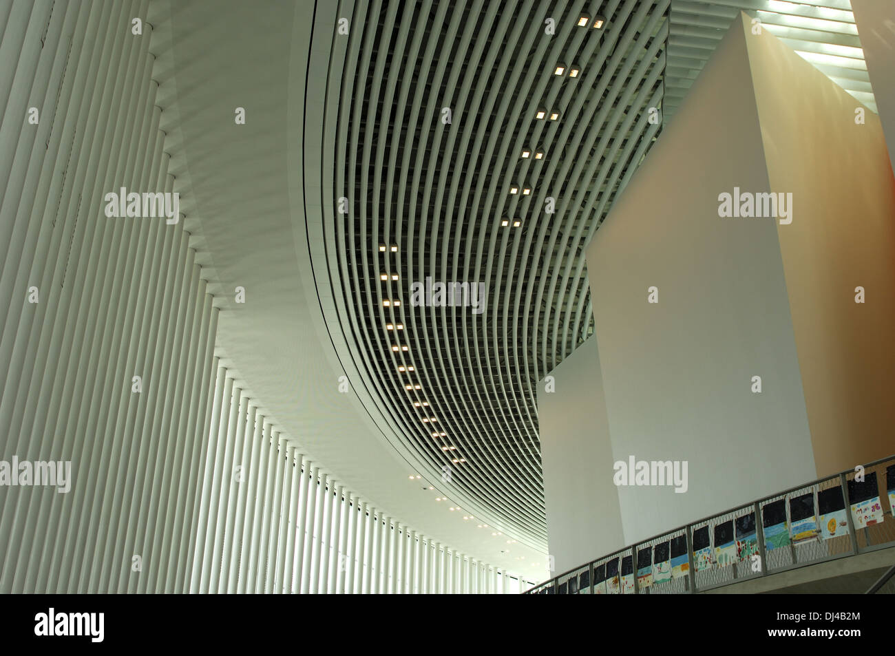 inside the Philharmonie Luxembourg Stock Photo