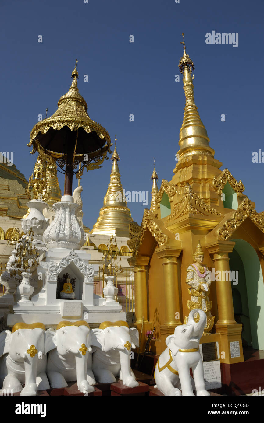 Shwedagon Pagoda in Yangon Stock Photo