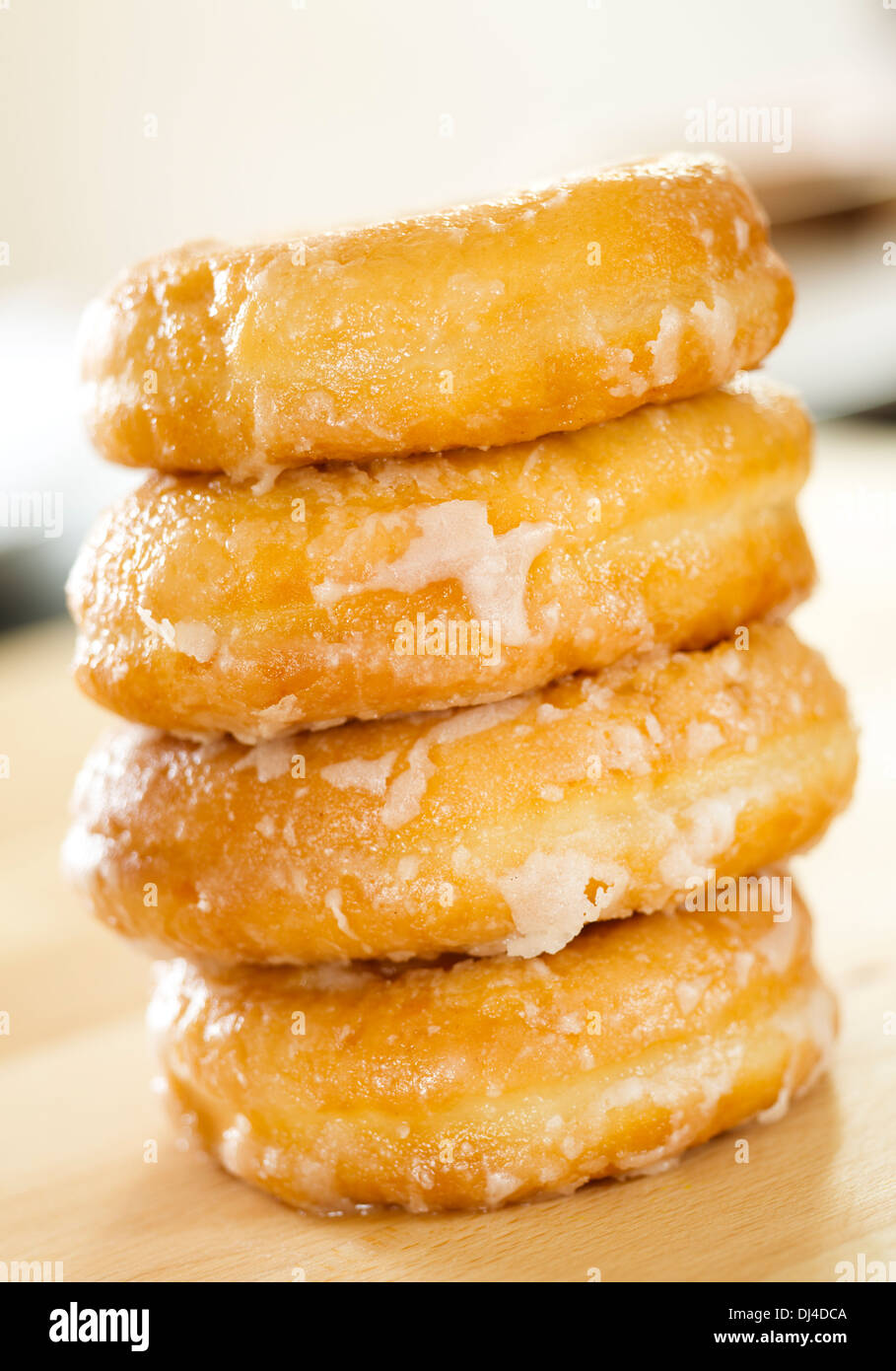 Pile of doughnuts / donuts Stock Photo