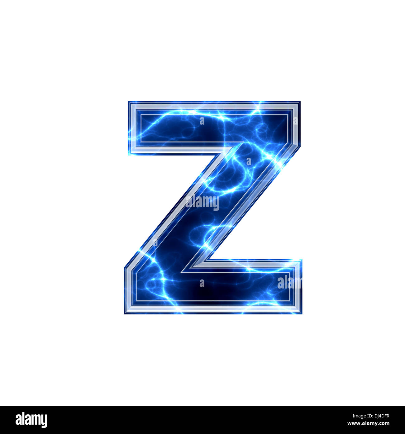 electric 3d letter - z Stock Photo - Alamy